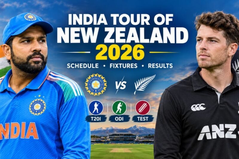 India Tour of New Zealand 2026: Schedule, Fixtures, Venues, Squads and Results